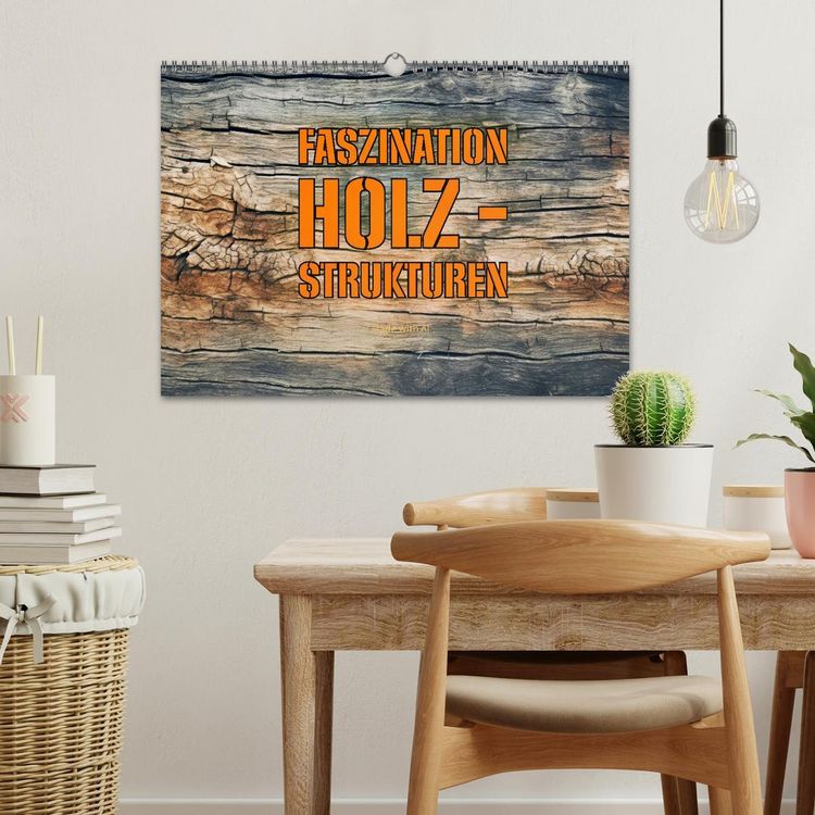 Produktbild: Faszination HOLZ - Strukturen (Wandkalender 2026 DIN A3 quer), CALVENDO Monatskalender