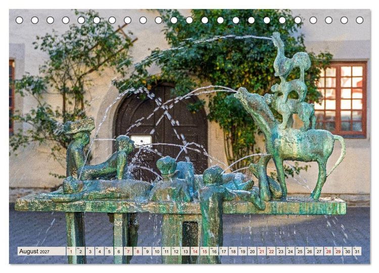 Produktbild: Erfurt &ndash; Ein Spaziergang durch die Landeshauptstadt (Tischkalender 2027 DIN A5 quer), CALVENDO Monatskalender