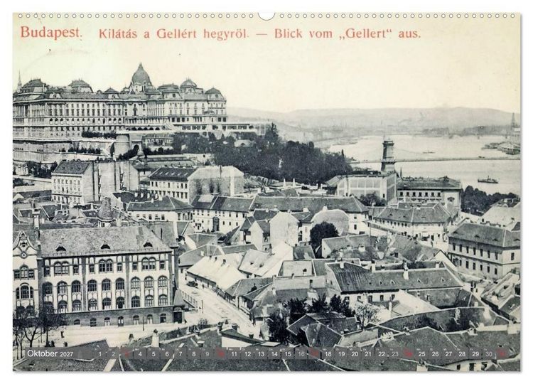 Produktbild: Budapest: in alten Zeiten (hochwertiger Premium Wandkalender 2027 DIN A2 quer), Kunstdruck in Hochglanz