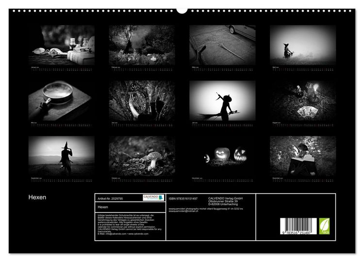 Produktbild: Hexen (hochwertiger Premium Wandkalender 2026 DIN A2 quer), Kunstdruck in Hochglanz