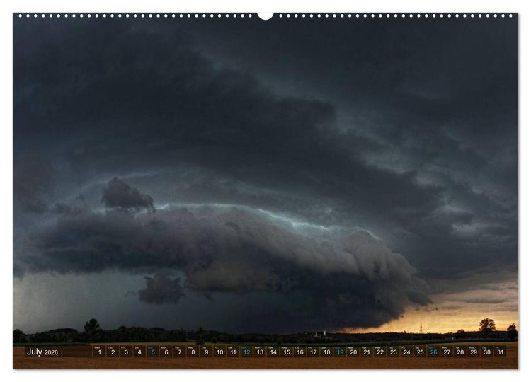 Produktbild: Cloud Appreciation (High Quality Premium Wall Calendar 2026 DIN A2 landscape),CALVENDO 12 Month Wall Calendar