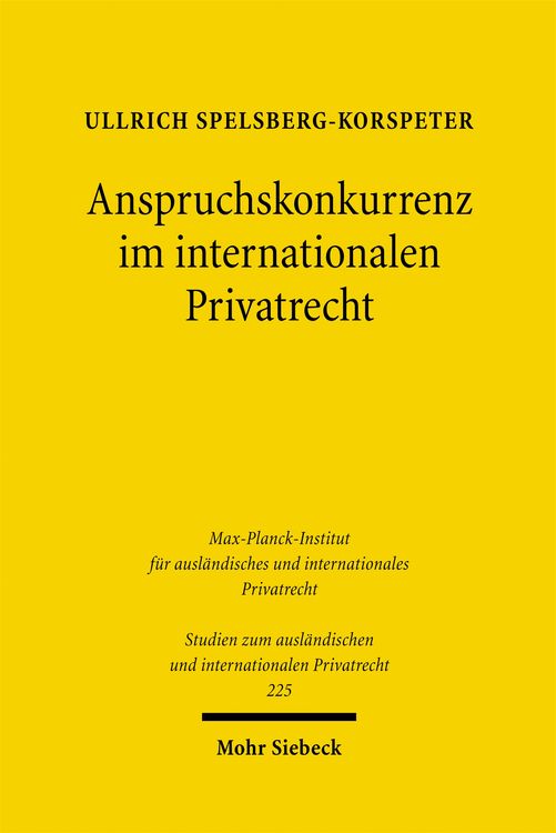 Produktbild: Anspruchskonkurrenz im internationalen Privatrecht
