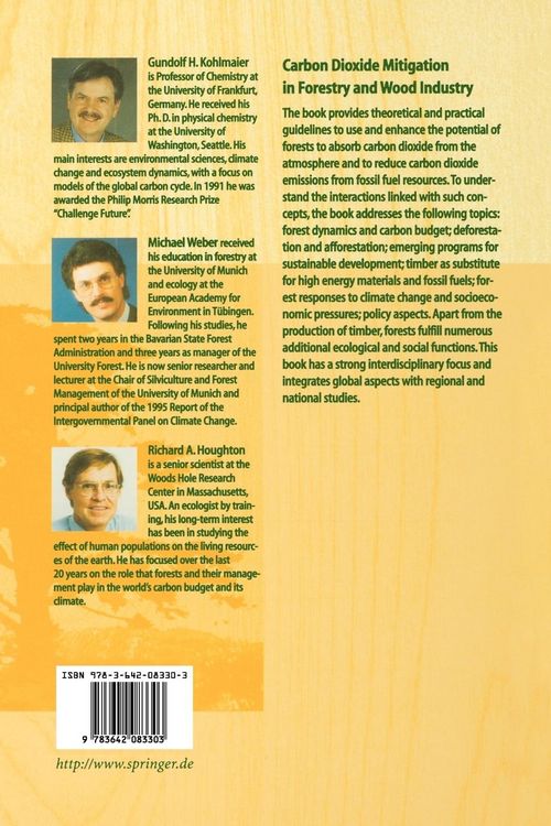 Produktbild: Carbon Dioxide Mitigation in Forestry and Wood Industry