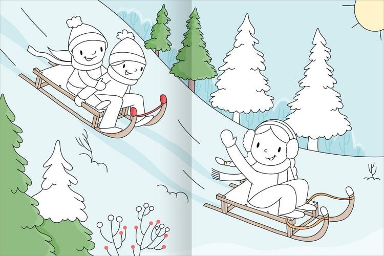 Produktbild: Mein gro&szlig;es buntes Malbuch &ndash; Winterzeit