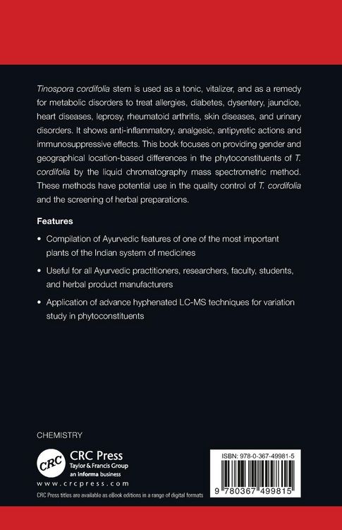 Produktbild: Phytochemistry of Tinospora cordifolia