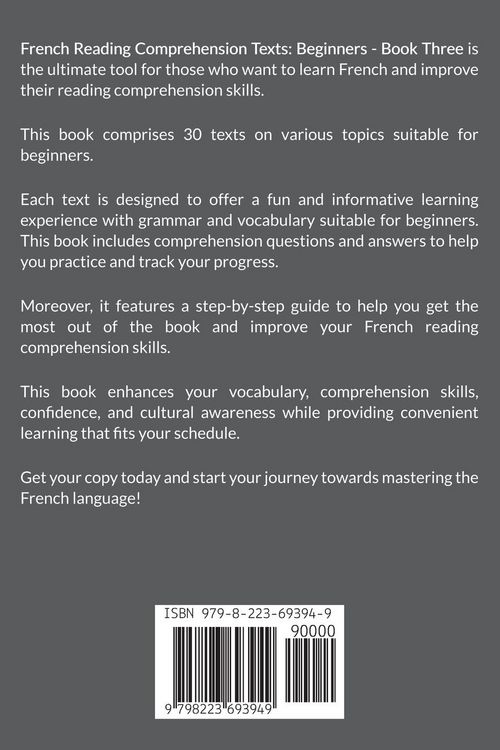 Produktbild: French Reading Comprehension Texts