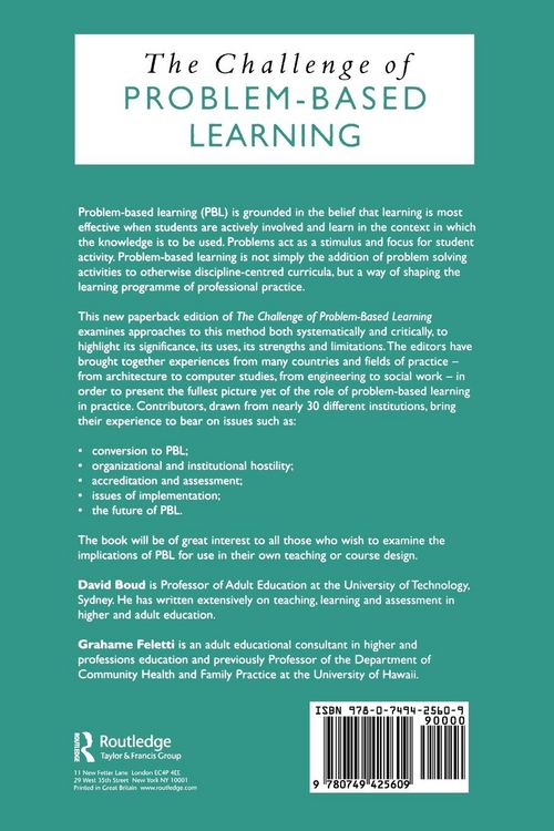 Produktbild: The Challenge of Problem-based Learning