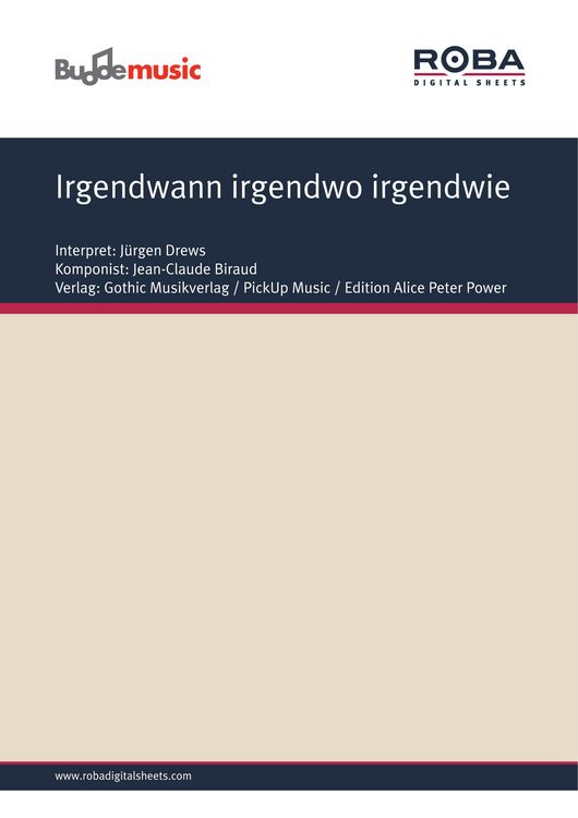 Produktbild: Irgendwann irgendwo irgendwie