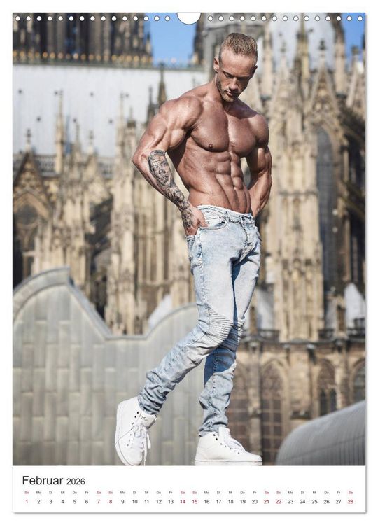 Produktbild: Men's Physique (Wandkalender 2026 DIN A3 hoch), CALVENDO Monatskalender