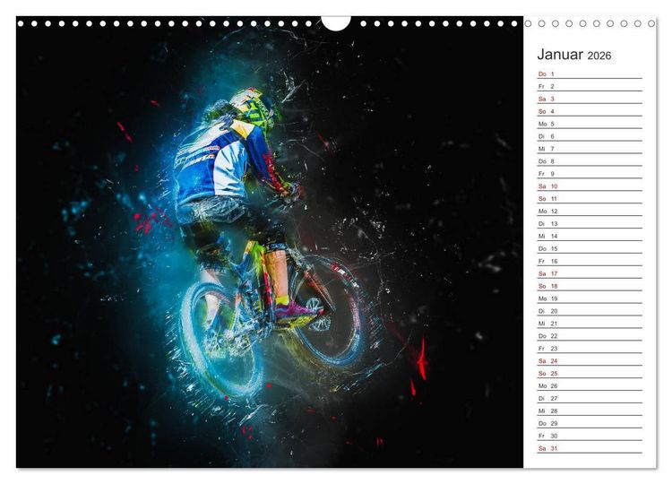Produktbild: Downhill Explosion (Wandkalender 2026 DIN A3 quer), CALVENDO Monatskalender
