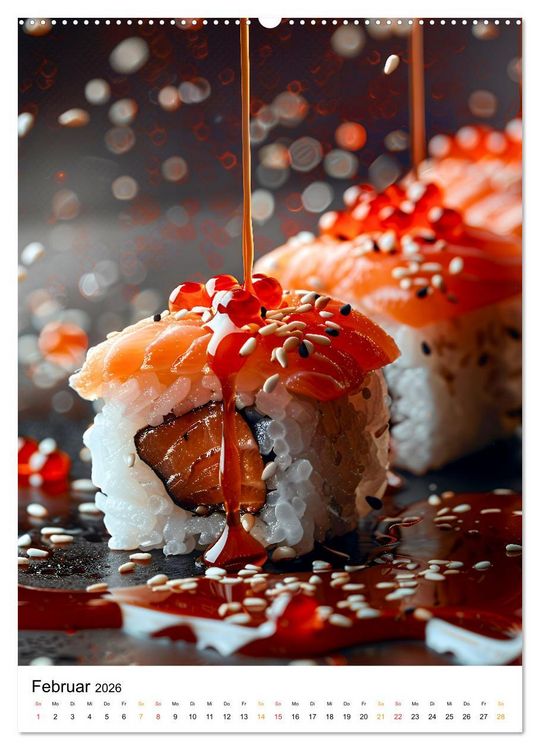 Produktbild: Sushi f&uuml;r Kenner (Wandkalender 2026 DIN A2 hoch), CALVENDO Monatskalender