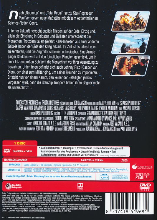 Produktbild: Starship Troopers - Ungeschnittene Fassung