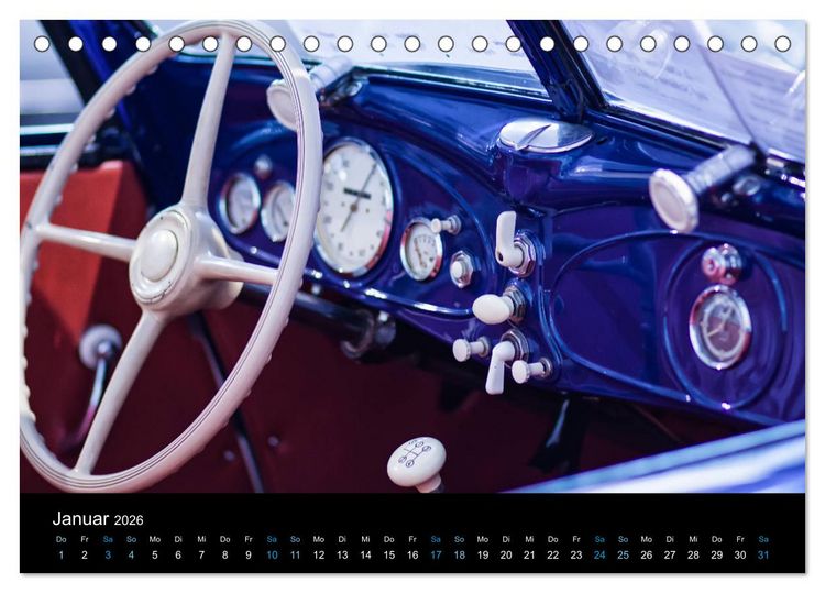 Produktbild: CLASSIC COCKPITS - Funktionale Kunstwerke aus einer anderen Zeit (Tischkalender 2026 DIN A5 quer), CALVENDO Monatskalender