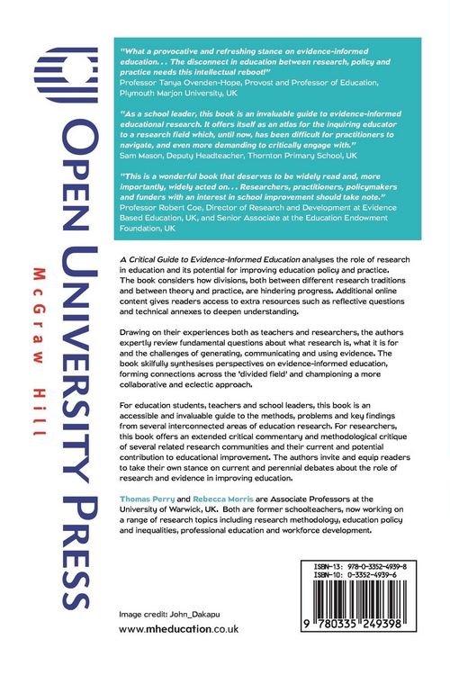 Produktbild: A Critical Guide to Evidence-Informed Education