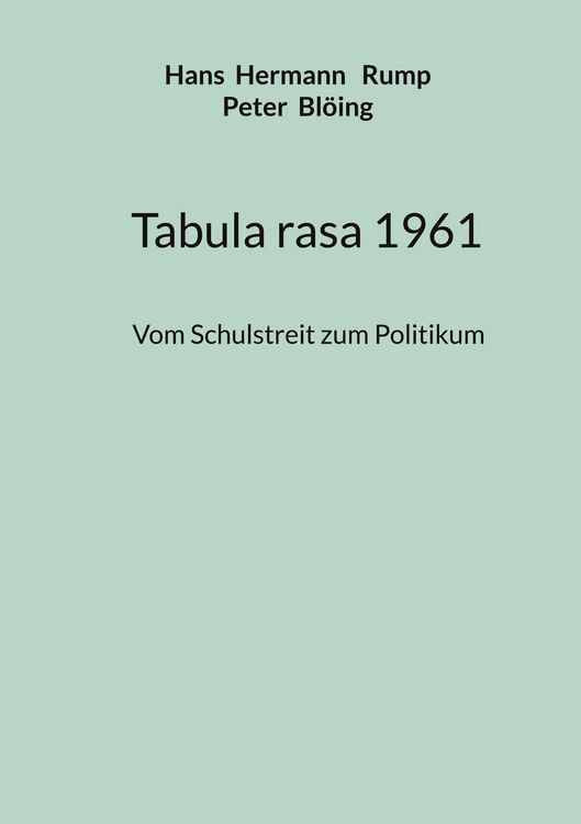 Produktbild: Tabula rasa 1961
