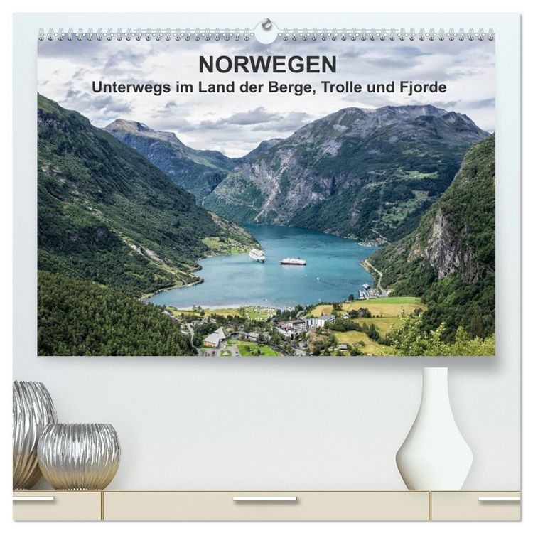 Produktbild: Norwegen - Unterwegs im Land der Berge, Trolle und Fjorde (hochwertiger Premium Wandkalender 2026 DIN A2 quer), Kunstdruck in Hochglanz