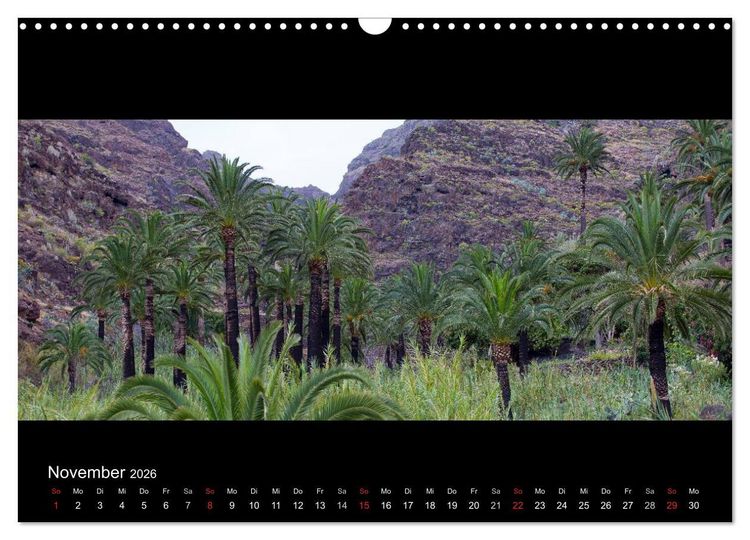 Produktbild: La Gomera - Kanarisches Naturparadies (Wandkalender 2026 DIN A3 quer), CALVENDO Monatskalender