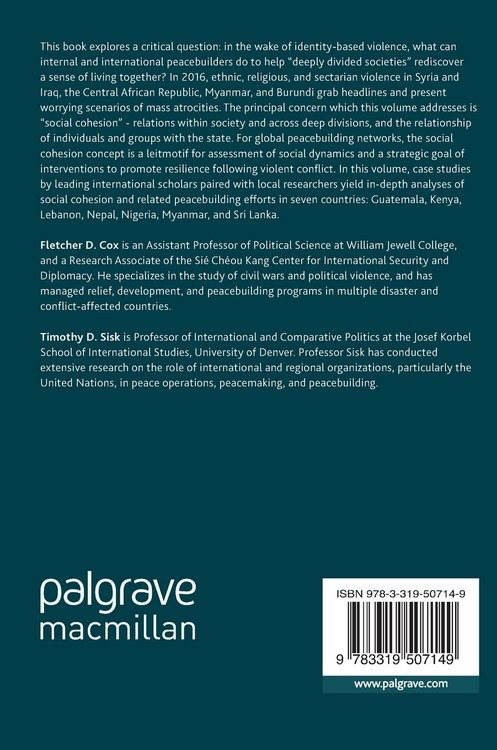 Produktbild: Peacebuilding in Deeply Divided Societies