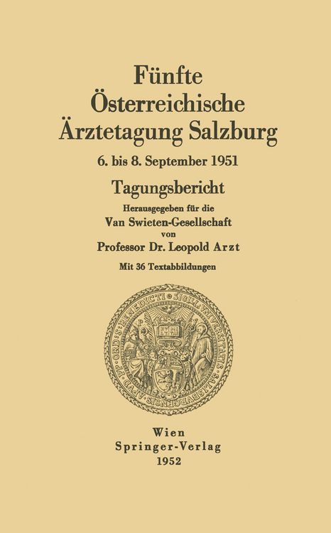 Produktbild: F&uuml;nfte &Ouml;sterreichische &Auml;rztetagung Salzburg