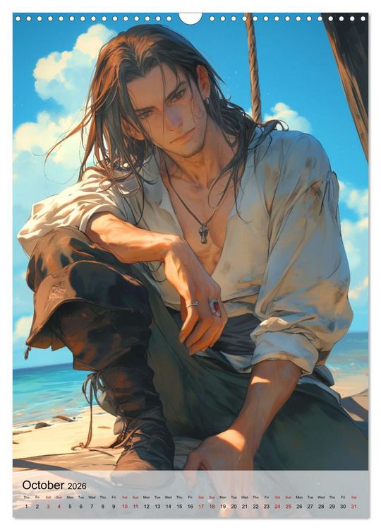 Produktbild: Seductive Anime Men (Wall Calendar 2026 DIN A3 portrait), CALVENDO 12 Month Wall Calendar