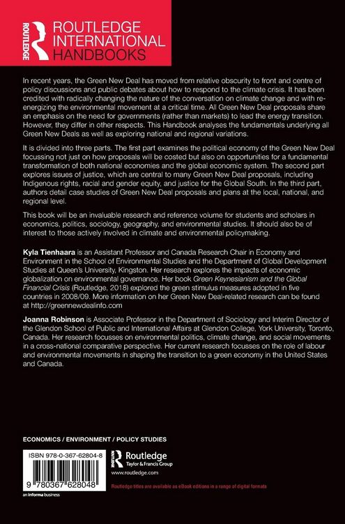 Produktbild: Routledge Handbook on the Green New Deal