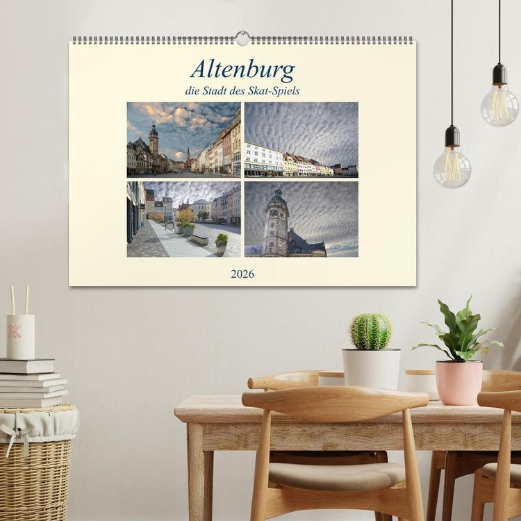 Produktbild: Altenburg, die Stadt des Skat-Spiels (Wandkalender 2026 DIN A2 quer), CALVENDO Monatskalender