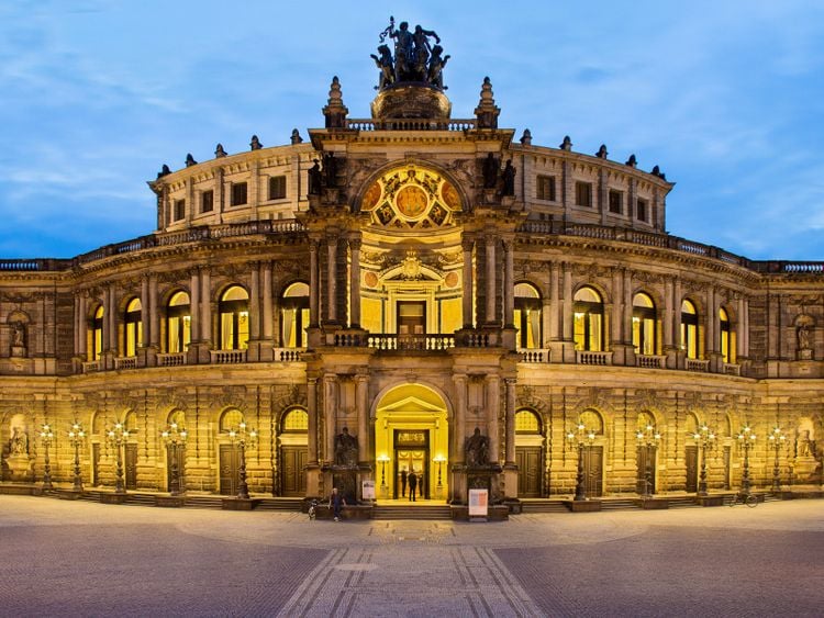 Produktbild: CALVENDO Puzzle Semperoper 1000 Teile Lege-Gr&ouml;&szlig;e 64 x 48 cm Foto-Puzzle Bild von Michael Allmaier