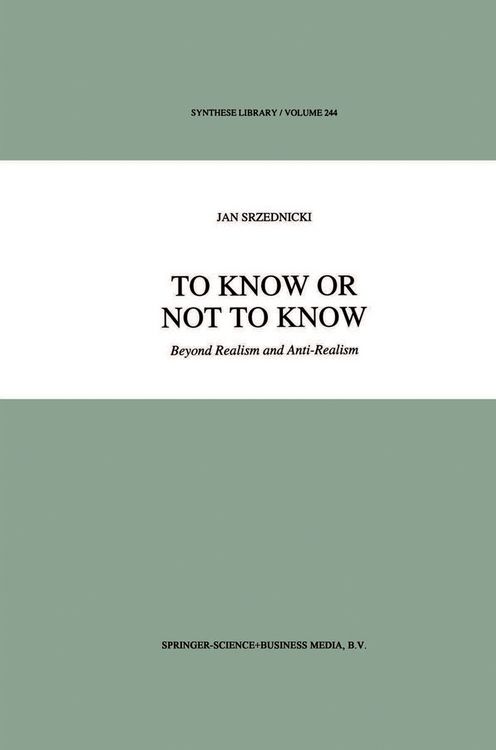 Produktbild: To Know or Not to Know