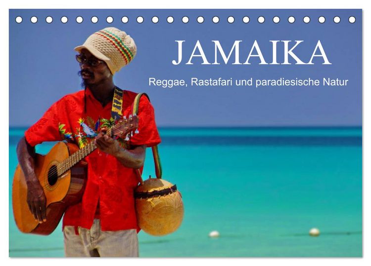 Produktbild: JAMAIKA Reggae, Rastafari und paradiesische Natur. (Tischkalender 2026 DIN A5 quer), CALVENDO Monatskalender