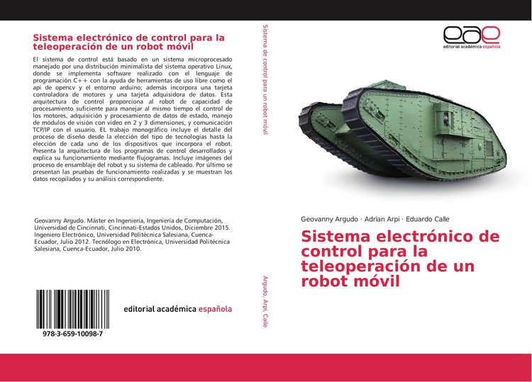 Produktbild: Sistema electr&oacute;nico de control para la teleoperaci&oacute;n de un robot m&oacute;vil