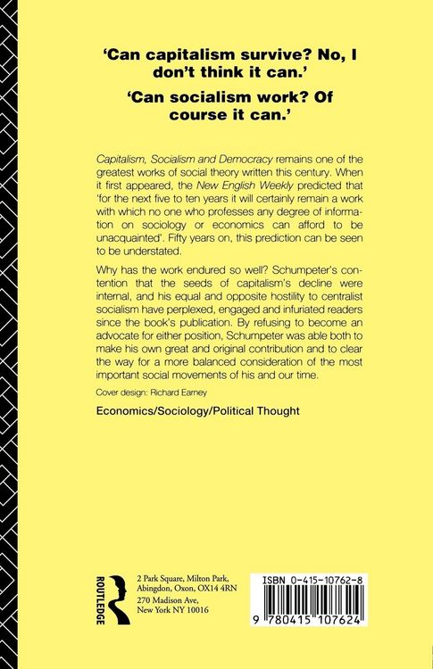 Produktbild: Capitalism, Socialism and Democracy