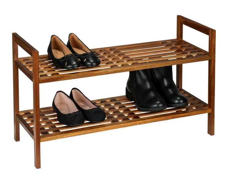 Produktbild: Schuhregal Mod. Fondi, aus massivem Akazienholz