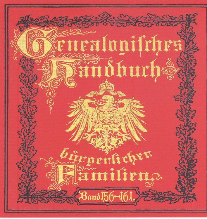 Produktbild: Deutsches Geschlechterbuch - CD-ROM. Genealogisches Handbuch b&uuml;rgerlicher Familien / Genealogisches Handbuch b&uuml;rgerlicher Familien B&auml;nde 156-161
