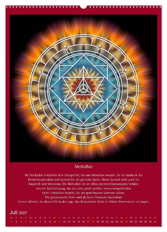 Produktbild: Heilige Geometrie und Bilder der Neuen Zeit (hochwertiger Premium Wandkalender 2027 DIN A2 hoch), Kunstdruck in Hochglanz
