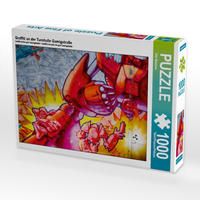 Produktbild: CALVENDO Puzzle Graffiti an der Turnhalle Gamigstra&szlig;e 1000 Teile Lege-Gr&ouml;&szlig;e 64 x 48 cm Foto-Puzzle Bild von Dirk Meutzner