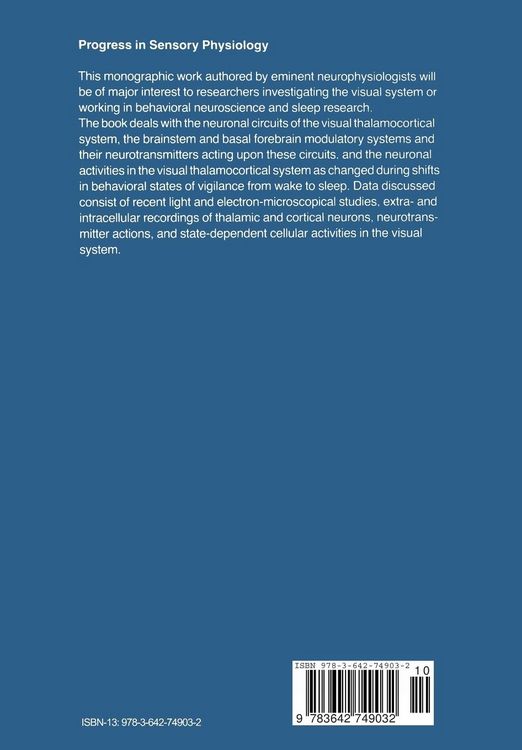 Produktbild: The Visual Thalamocortical System and Its Modulation by the Brain Stem Core