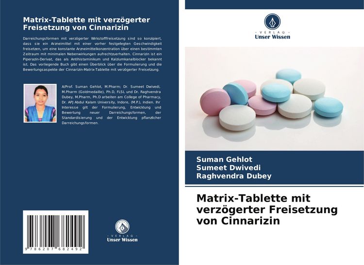 Produktbild: Matrix-Tablette mit verz&ouml;gerter Freisetzung von Cinnarizin