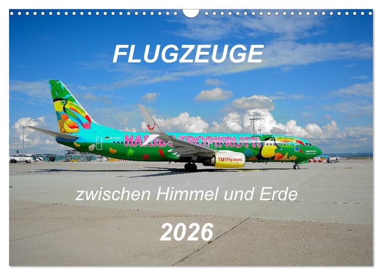 Produktbild: Flugzeuge zwischen Himmel und Erde (Wandkalender 2026 DIN A3 quer), CALVENDO Monatskalender