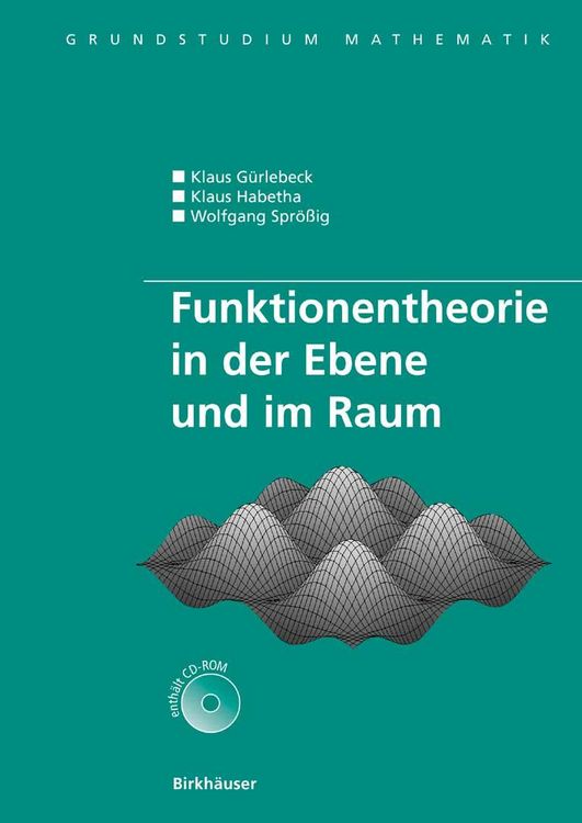 Produktbild: Funktionentheorie in der Ebene und im Raum