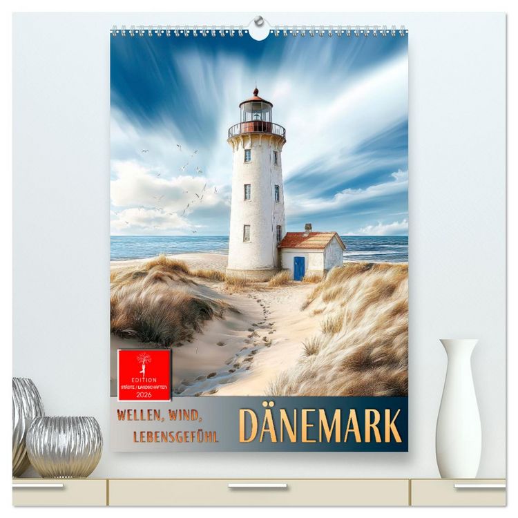 Produktbild: D&auml;nemark - Wellen, Wind, Lebensgef&uuml;hl (hochwertiger Premium Wandkalender 2026 DIN A2 hoch), Kunstdruck in Hochglanz