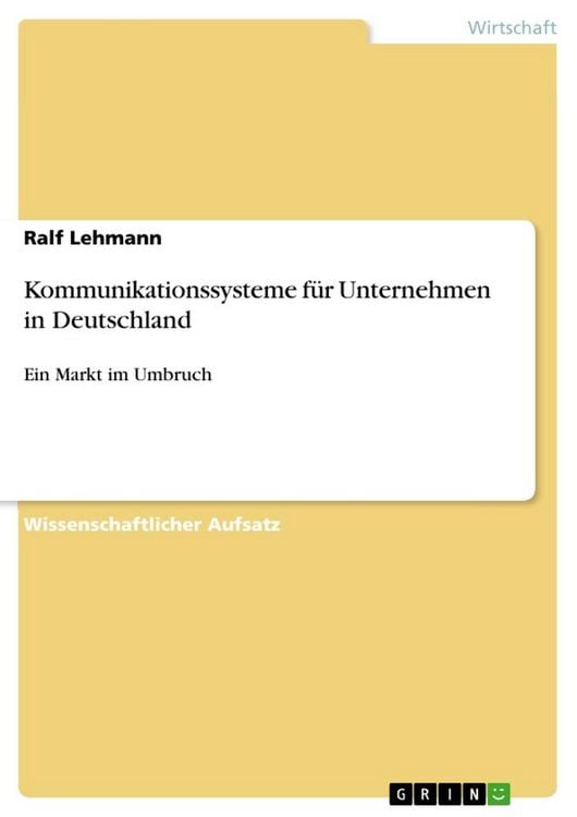 Produktbild: Kommunikationssysteme f&uuml;r Unternehmen in Deutschland