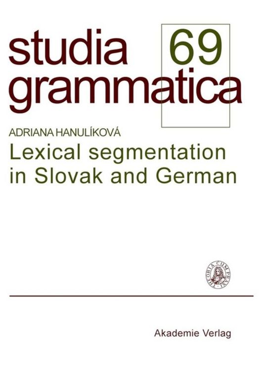 Produktbild: Lexical segmentation in Slovak and German