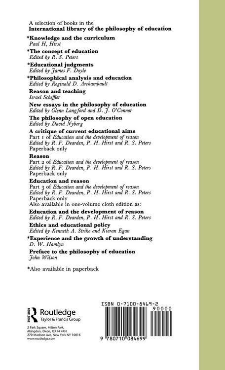 Produktbild: Education and the Education of Teachers
