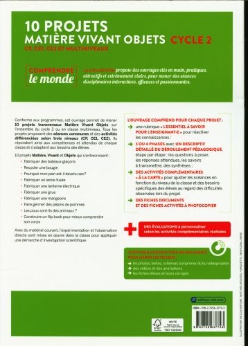 Produktbild: 10 projets mati&egrave;re vivant objets : cycle 2 + 1 CD-ROM