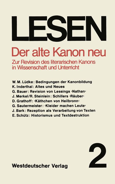 Produktbild: Der alte Kanon neu