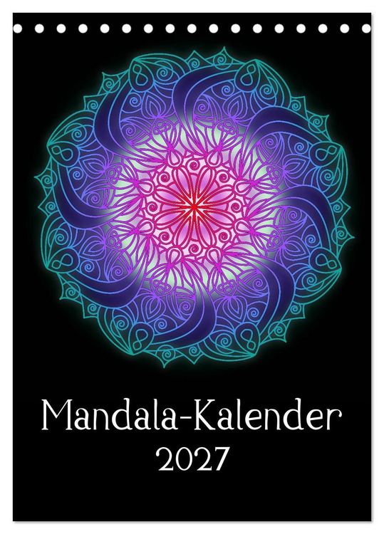 Produktbild: Mandala-Kalender 2027 (Tischkalender 2027 DIN A5 hoch), CALVENDO Monatskalender