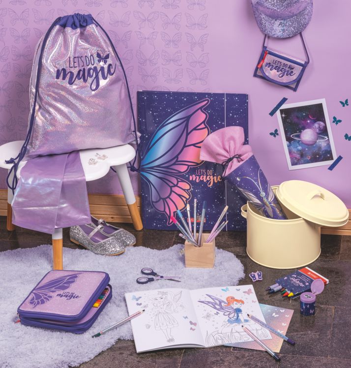 Produktbild: Brunnen Brustbeutel Magic Butterfly &brvbar; rosarot/lila