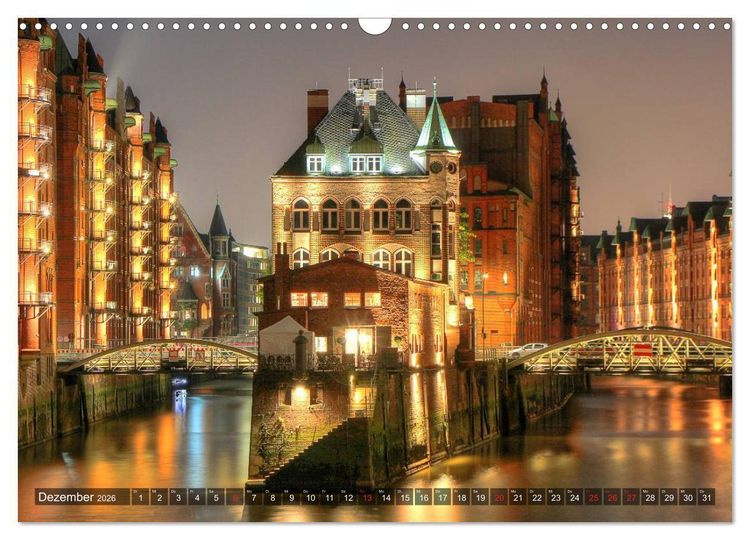 Produktbild: Die Speicherstadt (Wandkalender 2026 DIN A3 quer), CALVENDO Monatskalender