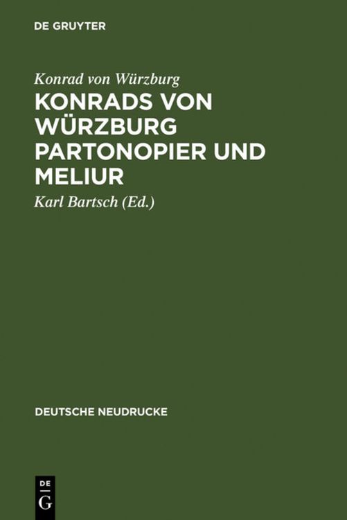 Produktbild: Konrads von W&uuml;rzburg Partonopier und Meliur