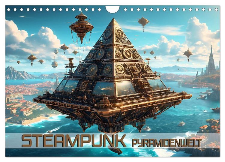 Produktbild: Steampunk Pyramidenwelt (Wandkalender 2026 DIN A4 quer), CALVENDO Monatskalender
